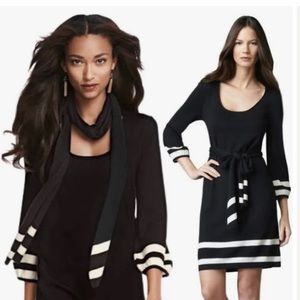 Lilly Pulitzer Black Connie Merino Wool Sweater Dress